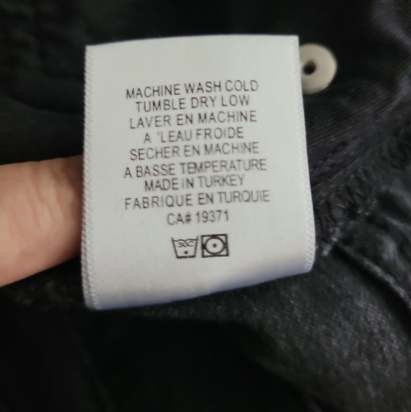 Re/Done Washed Black Stovepipe Straight Crop Jean Sz 28 - Picture 6 of 7